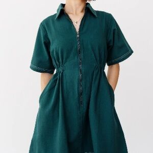 Noble Utility Dress, short, Hunter Green, size S, Like new!